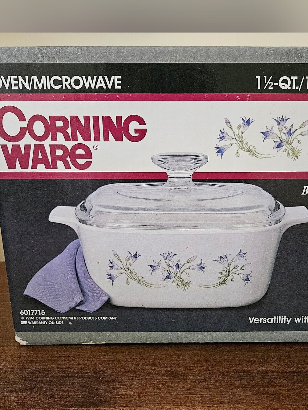 CorningWare 1.5QT Covered Casserole - Blue Dusk - Factory Sealed